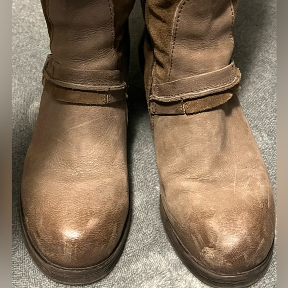 Miz Mooz Brown Lace Up Knee-High Boots - Picture 6 of 14